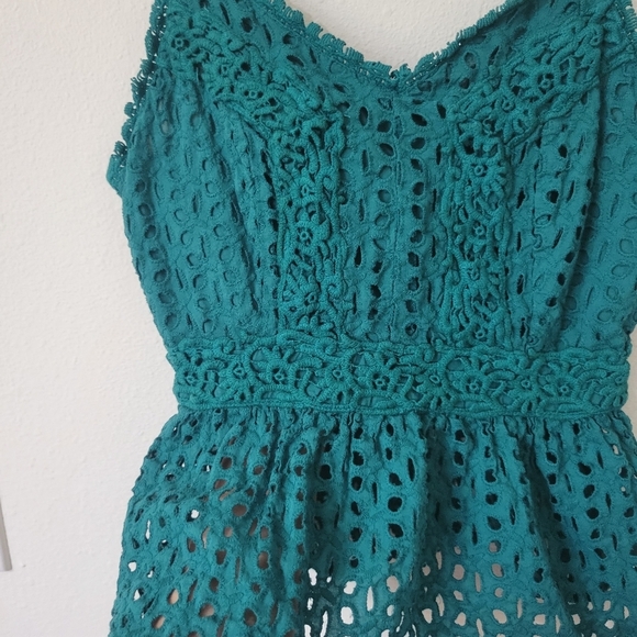 TEAL Summer Lace Women’s Top Size M - Picture 3 of 5